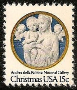 1978 Christmas Madonna By Della Robbia Single 15c Postage Stamp - MNH, OG - Sc# 1768 - CX420