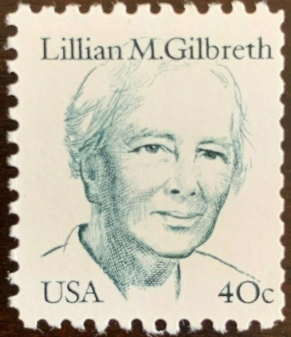 1984 Lillian Gilbreth Psychology Pioneer Single 40c Postage Stamp - MNH, OG - Sc# 1868