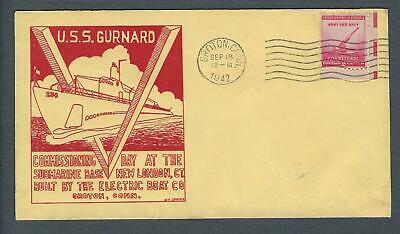 VEGAS - 1942 Submarine USS Gurnard Commission Spader Cover - Groton - FJ144
