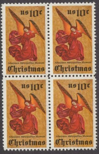 1974 Christmas Angel Altarpiece At Metropolitan Museum Block Of 4 Scott 1550 - MNH - CW427