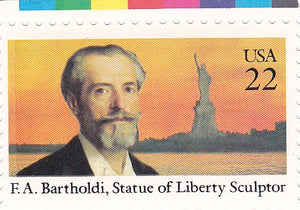 1985 Frederic Auguste Bartholdi Statue of Liberty Sculptor- Single 22 Postage Stamp  - Sc# 2147 -  MNH,OG