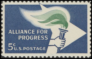 1963 Alliance For Progress Single 5c Postage Stamp - Sc#1234 - MNH - CW470a