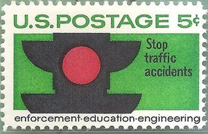 1965 Stop Traffic Accidents  Single 5c Postage Stamps  - Sc# 1272 - MNH,OG