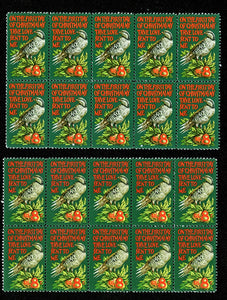 1971 - Partridge In a Pear Tree For Christmas Mailings - 20 Stamps Scott# 1445 - MNH, OG - CW298