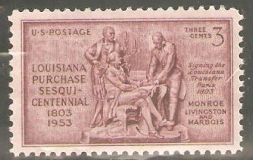 1953 - Louisiana Purchase Single 3c Postage Stamp - Scott 1020 - MNH, OG - CX513
