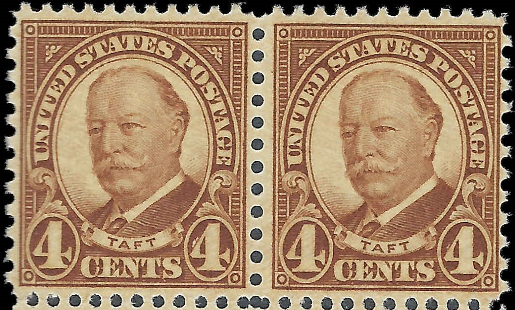 1930 President Taft Pair Of 4c Postage Stamps - MNH, OG - Scott 685