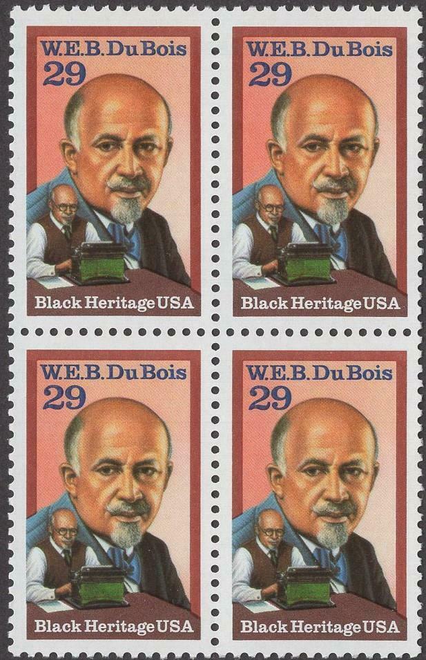 1992 - W. E. B. Du Bois Block Of 4 Postage Stamps - MNH - Scott 2617- CW399a