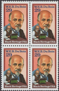 1992 - W. E. B. Du Bois Block Of 4 Postage Stamps - MNH - Sc# 2617- CW399a