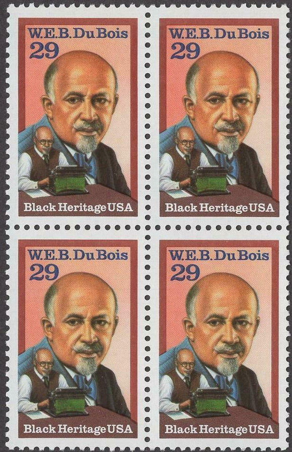 1992 - W. E. B. Du Bois Block Of 4 Postage Stamps - MNH - Sc# 2617- CW399a
