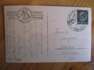 1938 Germany Photo Postcard - Brocken, Harz Mountains - Brocken Hotel (YY12)