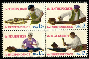 1977 Independence Block of 4 13c Postage Stamps - MNH, OG - Sc# 1717-1720 - CT37a
