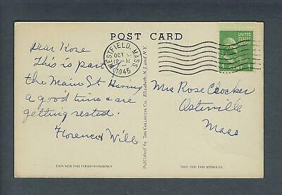 VEGAS - Posted In 1945 - Westfield, MA - Park Square Business Section - FE483