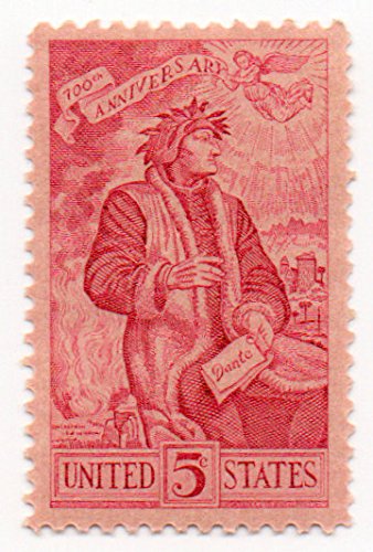 1965 Dante Alighieri Single 5c Postage Stamp  - Sc# 1268  -  MNH,OG