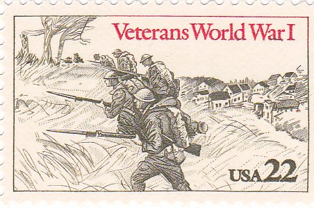 1985 World War I Veterans Single 22c Postage Stamp  - Scott 2154 -  MNH,OG