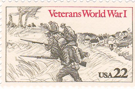 1985 World War I Veterans Single 22c Postage Stamp  - Sc# 2154 -  MNH,OG