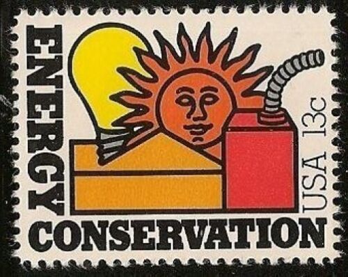 1977 Energy Development Single 13c Postage Stamp -Sc# 1723-1724 -MNH, OG - CQ48b