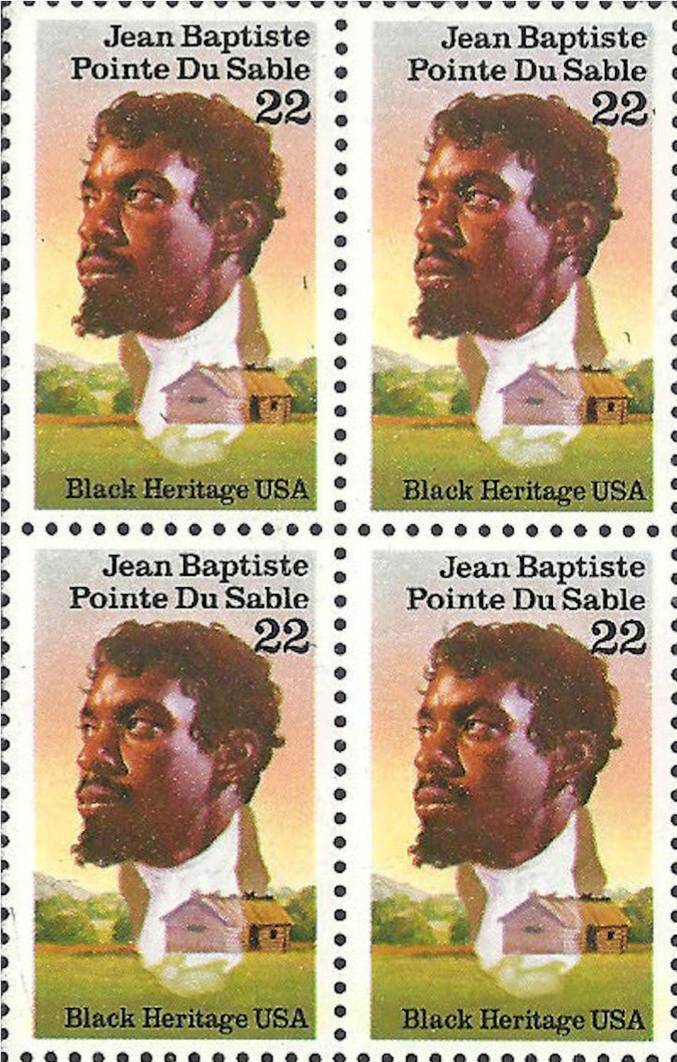 1987 - Jean Baptiste Pointe Du Sable Block Of 4 22c Postage Stamps - MNH - Scott 2249 - CW397a