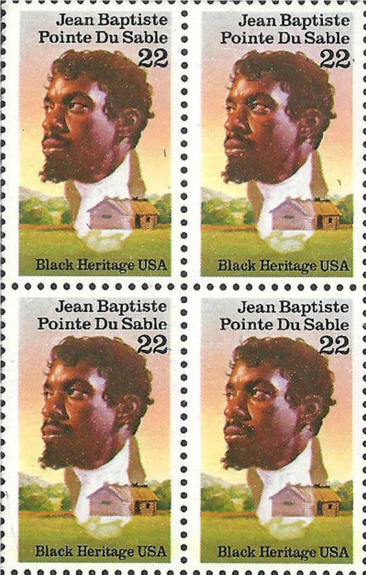 1987 - Jean Baptiste Pointe Du Sable Block Of 4 22c Postage Stamps - MNH - Scott 2249 - CW397a
