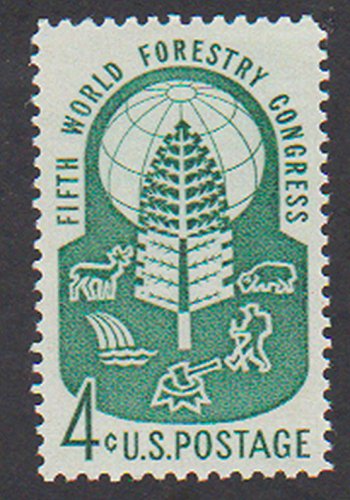 1960 World Forestry CongressSingle 4c Postage Stamp  -  Scott 1156 -  MNH,OG