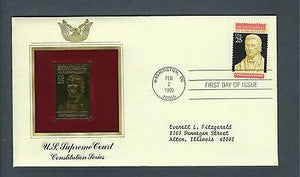 VEGAS - 1990 Supreme Court John Marshall Golden Repl Stamp Cover Sc# 2415- FE419