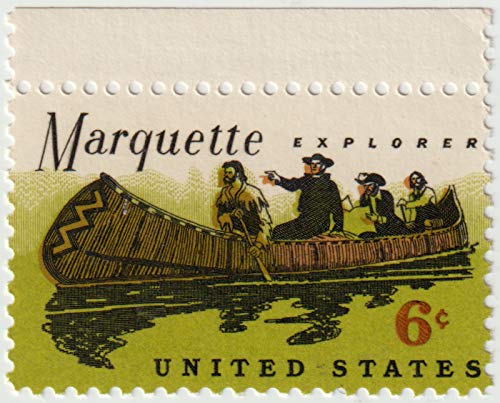1968 Marquette Explorer Single 6c Postage Stamp  - Scott 1356 -  MNH,OG