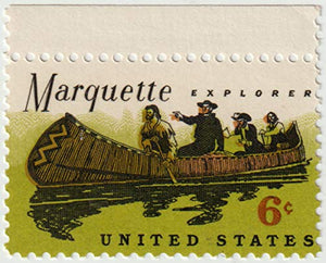 1968 Marquette Explorer Single 6c Postage Stamp  - Sc# 1356 -  MNH,OG