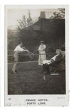 Early 1900s USA Bamforths Real Photo Postcard - Comic Tennis - (XX23)
