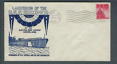 VEGAS - 1944 Submarine USS Bumper Launch Spader Cover - Groton - FH179