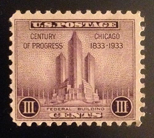 1933, Chicago, World's Fair Century of Progress Single 3c Postage, Scott729, - MNH,OG
