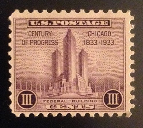 , Chicago, Century of Progress Single 3c Postage Stamp - Sc#729, - MNH,OG