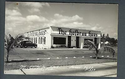 VEGAS - c1945-1950 Hofbrau Haus, Hallandale, FL Real Photo Postcard RPPC - FK204