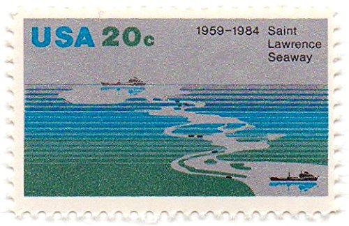 1984 St Lawrence Seaway 25th Anniversary  Single 20c Postage Stamp  - Scott 2091 -  MNH,OG