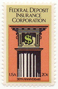 1984 F.D.I.C. Single 20c Postage Stamp  - Sc# 2071 -  MNH,OG