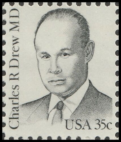 1981 Charles Drew Black Heritage Single 35c Postage Stamp - MNH, OG - Sc# 1865
