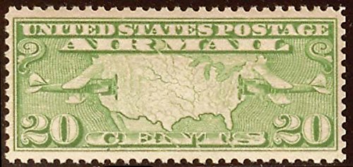 United States Map Single 20c Postage Stamp  - Sc# C9  - MNH,OG