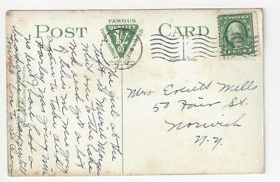 Posted 1913 USA Postcard - City Park, Fulton, NY - Read Reverse (AT104)