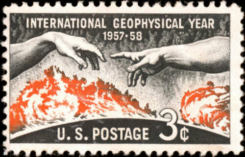 1958 Int Geophysical Year Single 3c Postage Stamp - MNH, OG - Scott 1107