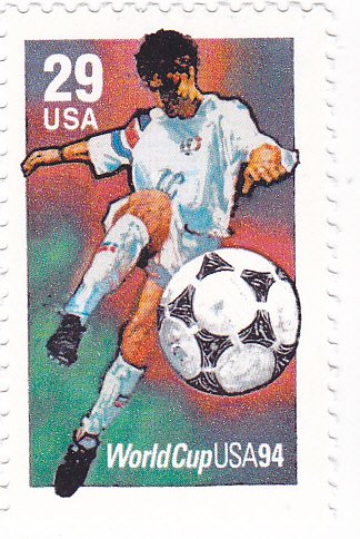 1994 World Cup Soccer Championships Single 29c Postage Stamp  - Scott 2834  -  MNH,OG