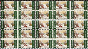 1969 For Decorating Your Christmas Mailings - Block Of 25 Real 6c Postage Stamps - Sc# 1384 -MNH - DS170b