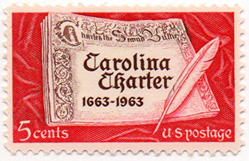 1963 Carolina Charter  Single 5c Postage Stamp  - Scott 1230 - MNH,OG