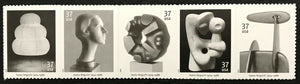 2004 Isamu Noguchi-Sculptor Strip of 5 37c Postage Stamps - MNH, OG - Sc# 3857- 3861