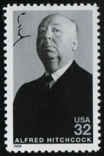 1998 Alfred Hitchcock Single 32c Postage Stamp - Sc# - 3226 - MNH, OG - CX690a