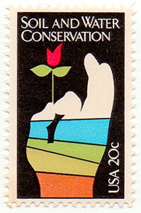 1984 Soil And Water Conservation Single 20c Postage Stamp - Sc# 2074 -  MNH,OG