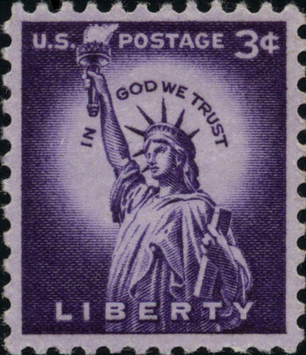 1954-68 - Statue Of Liberty Single 3c Postage Stamp - Scott# 1035 - MNH, OG - CX512