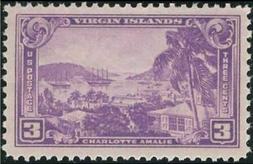 1937 Virgin Islands Single 3c Postage Stamp -  Sc# 802 -  MNH,OG  CY802b