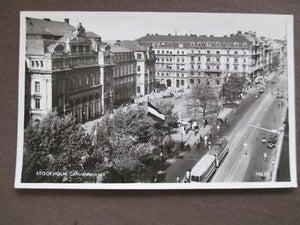 1954 Sweden Glossy Photo Postcard - Stockholm Central Station (UU118)