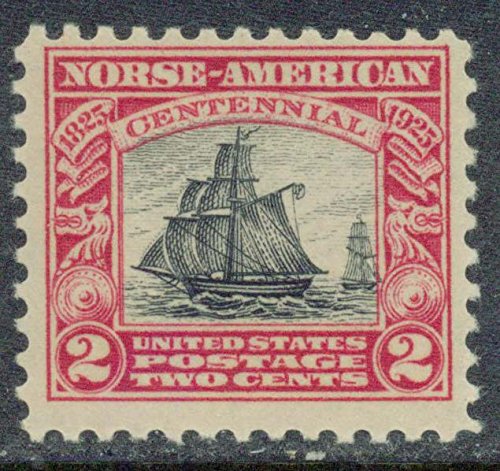 1925 Norse-American Single 1c Postage Stamp Scott 620 - MNH, OG