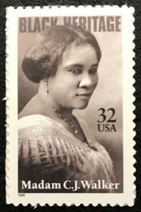 1998 Madam C.J. Walker Black Heritage Single 32c Postage Stamp - Sc# - 3181 - MNH, OG - CX848