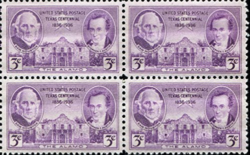 1936 Texas Centennial Block of 4 3c  Postage Stamps - Sc# 776 -  MNH,OG