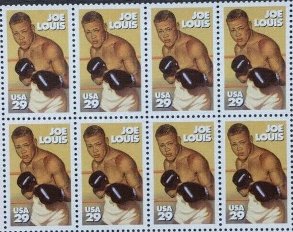 1993 Joe Louis Block Of 8 29c Postage Stamps - Sc# 2766 - MNH - DS135b